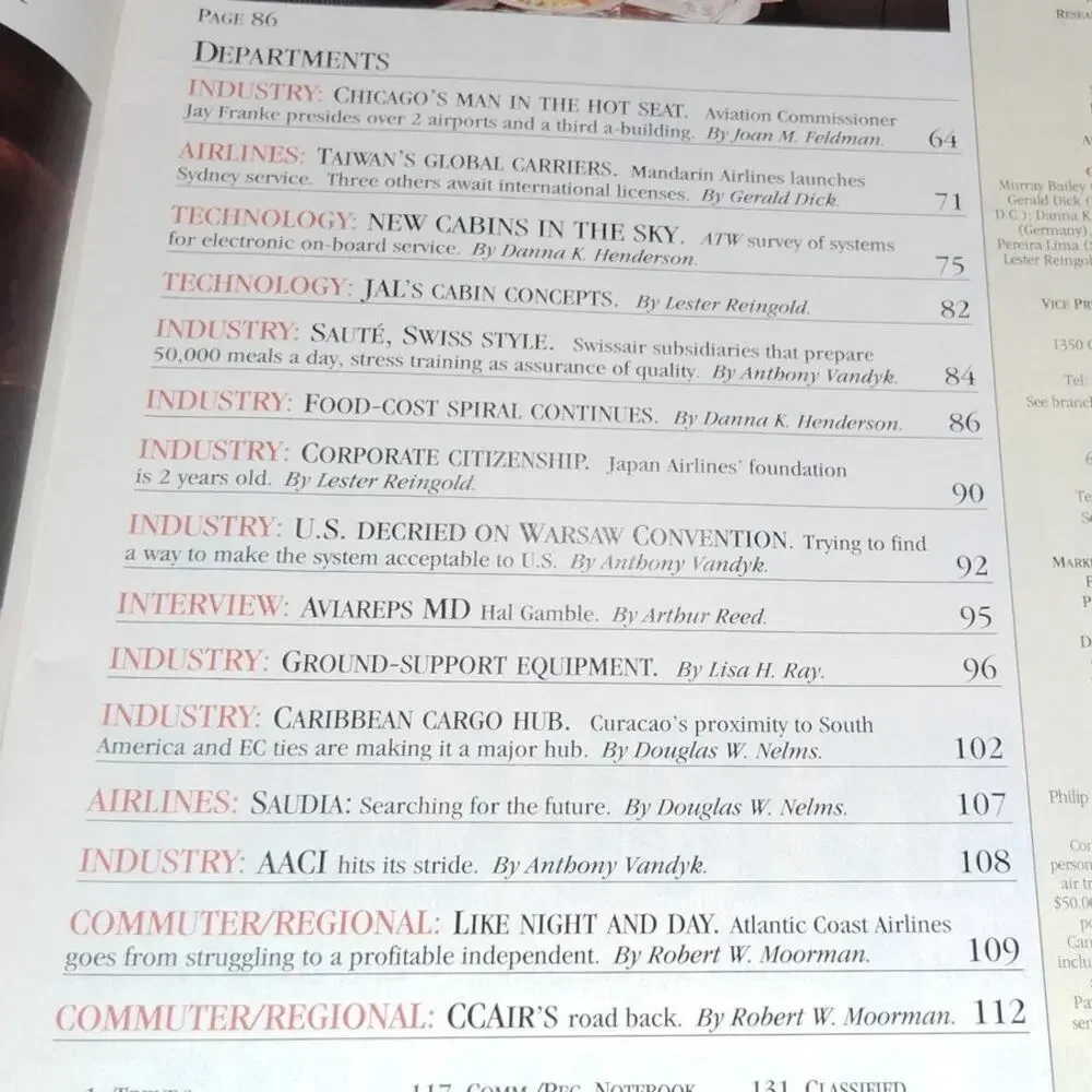 Air Transport World Magazine - April 1992 - Canada Seeks a Solution